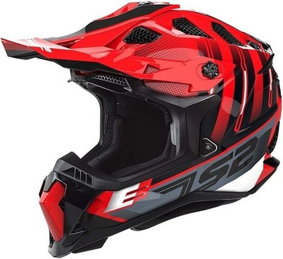 LS2 Subverter Evo Motorcycle Helmet Shadow Gloss Red Size 3XL - 700-1217