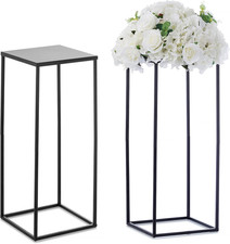Nuptio Black Vase for Wedding Centrepieces - 2 Pcs 60Cm Tall Plant Stand Flower
