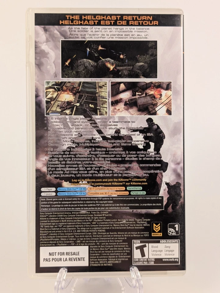 Killzone: Liberation (Sony PSP, 2006) ➡️CIB Complete - Tested  & Working 🎮 - Image 2 of 4