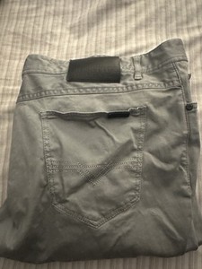 Prestige Big Men’s Slim Fit Chino Pants-Stone Grey-Sz 46/32