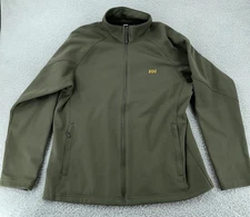 Helly Hansen Daybreaker Fleece Jacket Mens XL Green Softshell Hiking Full Zip