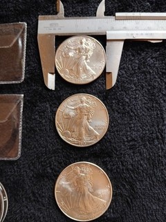 3x 1oz American Eagle Dollar