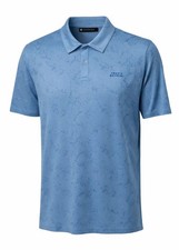 Travis Mathew Men  s 2XL Warmer Tides Scoop Polo Golf Performance Collared Shirt