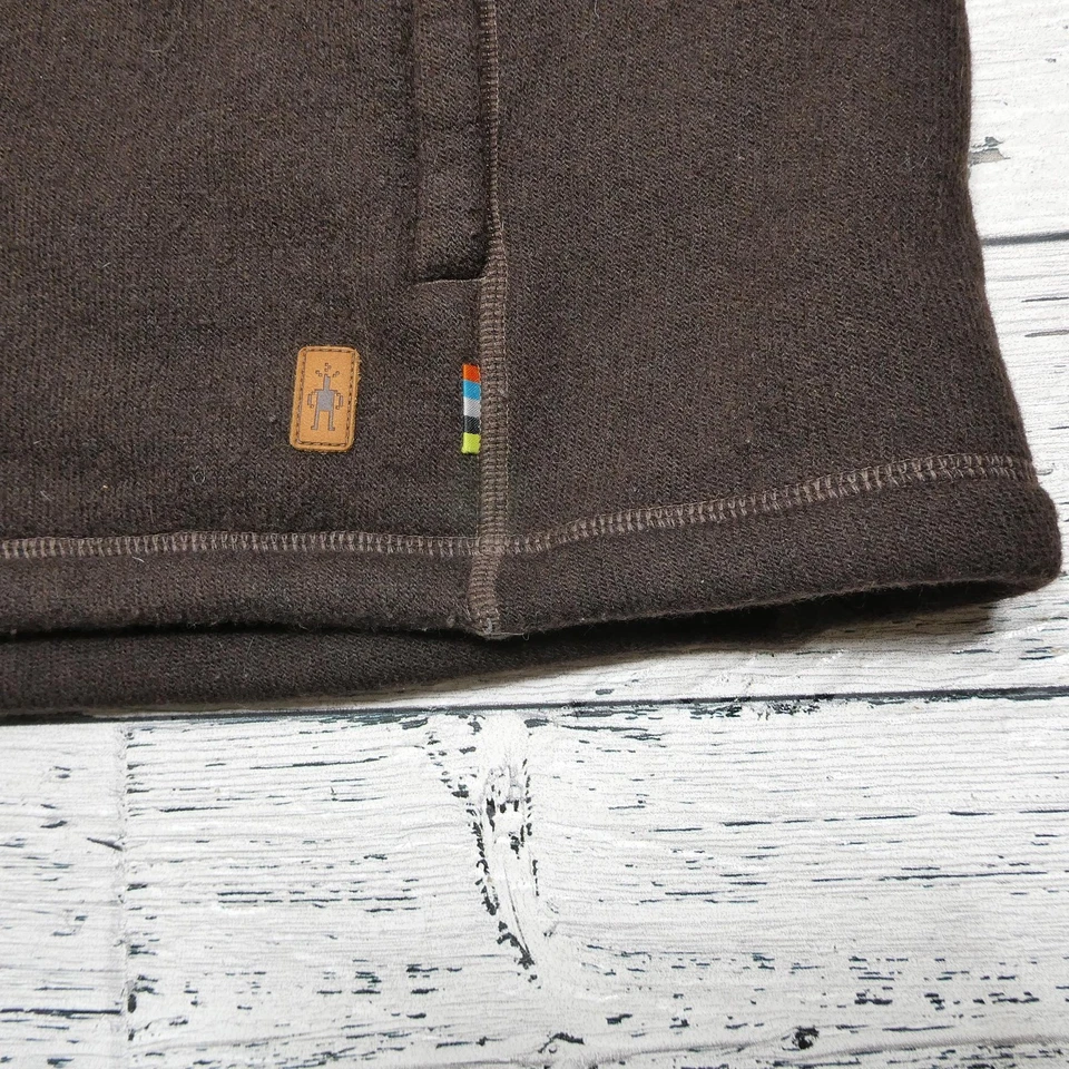 Smartwool Vest Mens Large Brown Wool Blend Fleece Full Zip Outdoor Hiking - Image 2 of 4