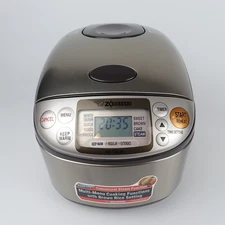 Zojirushi Micom NS-TSC10 Rice Cooker Warmer Stainless Steel  Missing Inner Pot