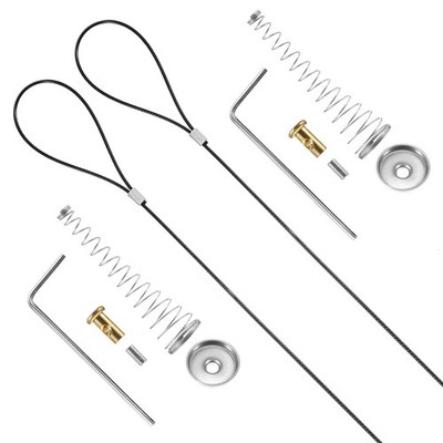 2 Sets Gate  Cable Pull String,Adjustable Spring Door  Opener, 2-6 Inch for4384