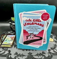 Cute Little Lenormand Deck Cards & Book, Divination Set, Tarot, Oracle