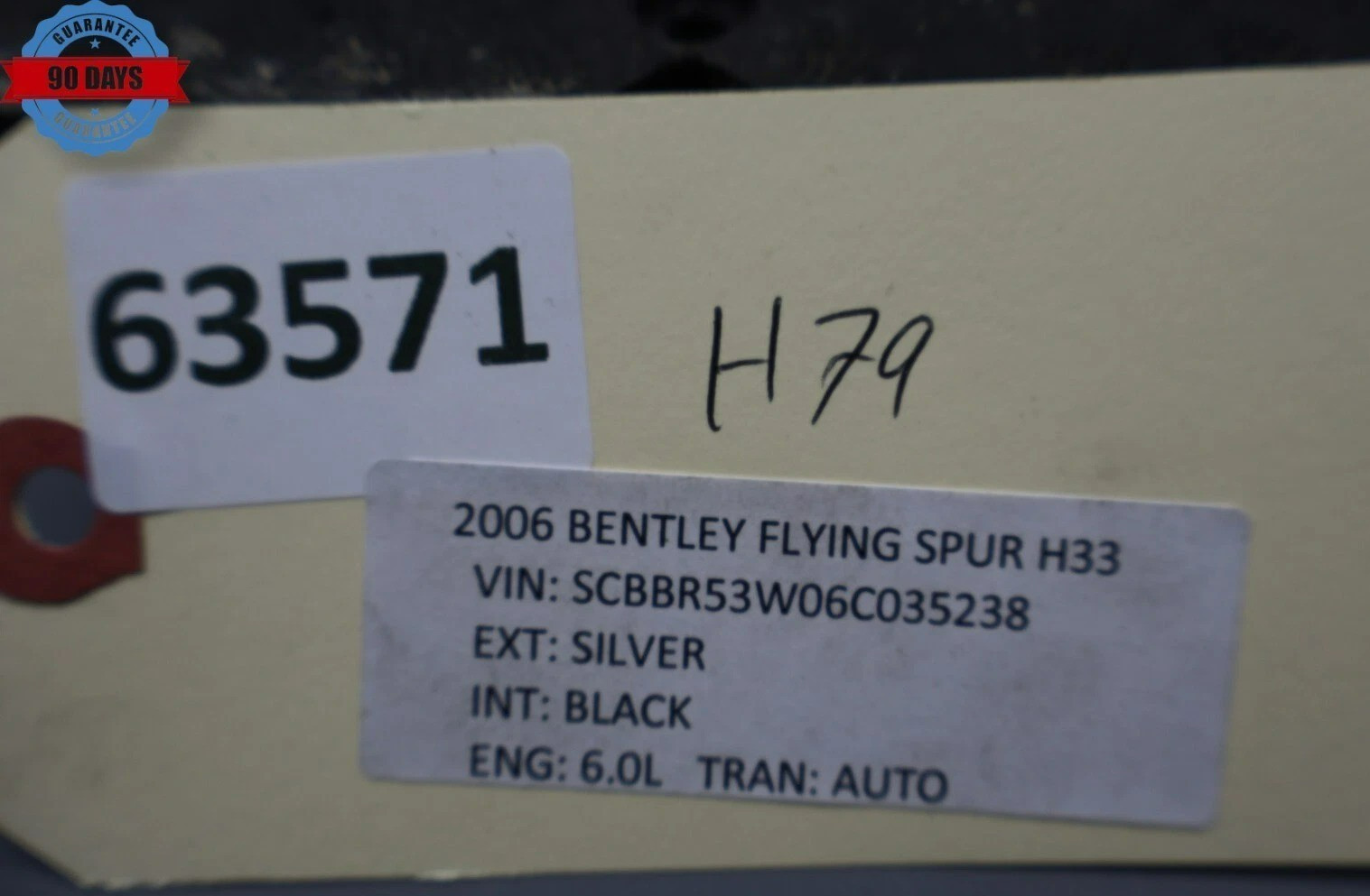 Bentley Continental Flying Spur 2006-2012 Keyless entry module P/N 3D0909141E