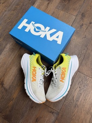 HOKA One M Bondi X Sneaker White Evening Primrose Color-Way Size 11.5 D With Box
