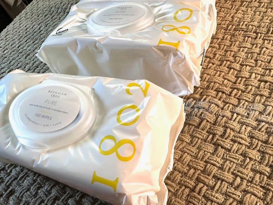 Beekman 1802 Limpieza facial y corporal de gran tamaño 100ct 4 paquetes A701762 - NUEVA nunca abierta Foto 4 de 4