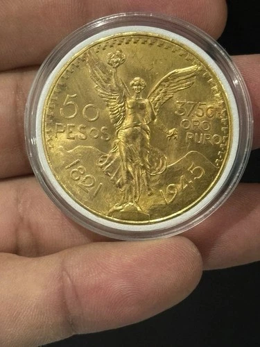 1945 Mexico 50 Pesos Gold — photo from the most recent tracked eBay sale