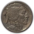 1921 Buffalo Nickel Very Fine VF Coin, Rim Bump #25529