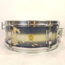 Ludwig 5x14"Pre-Serial Pioneer#491 Snare Drum Blue/Green Duco 3Ply Maple Early60