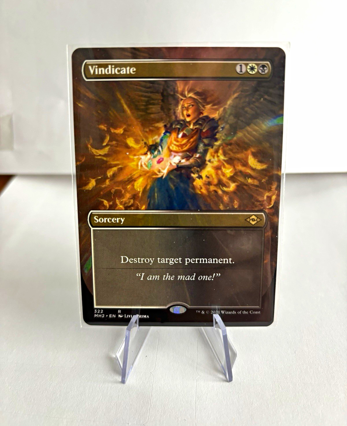 Wizards of the Coast MTG Vindicate Borderless Regular MH2 Rare Sorc 322 EN