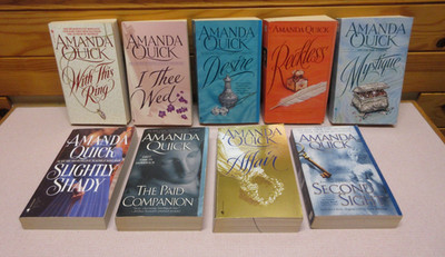 Lot Of 9 Amanda Quick books - Second Sight Desire Slightly Shady I Thee Wed +