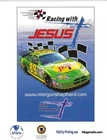 HTF!  MORGAN SHEPHERD #89 NASCAR NEXTEL CUP "RACING WITH JESUS" POSTCARD!