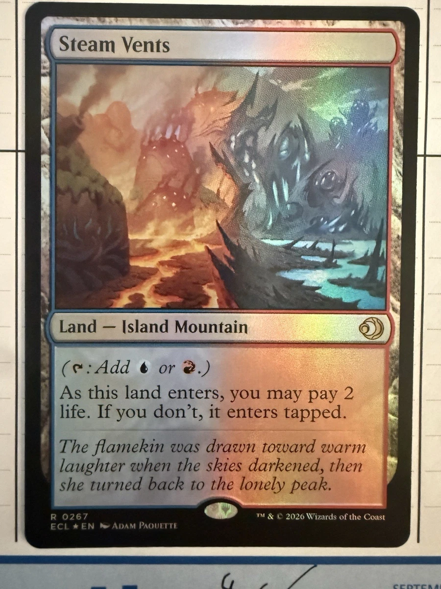 Steam Vents Magic: The Gathering Trading Card Games Individual