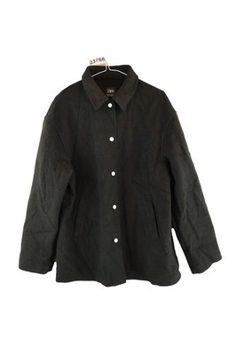 ZARA schwarze Overshirt Jacke Größe M Damen Freizeit Outdoor Oberbekleidung 023768