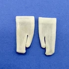 Vintage Barbie Francie Skipper Doll Short White Tricot Gloves 1960's C42