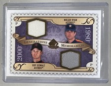 Nolan Ryan Roy Oswalt 2009 SP Legendary Cuts #GM-RO Generations Dual Patch