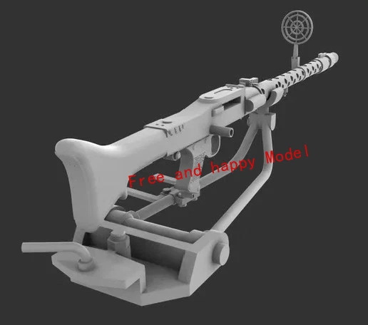 3D Printed 1/72/35 German tank turret bracket and MG34 machine gun Model Kit - Image 2 of 4