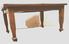  table de marine en acajou massif système d'ouverture à crémaillère .XX siècle. 