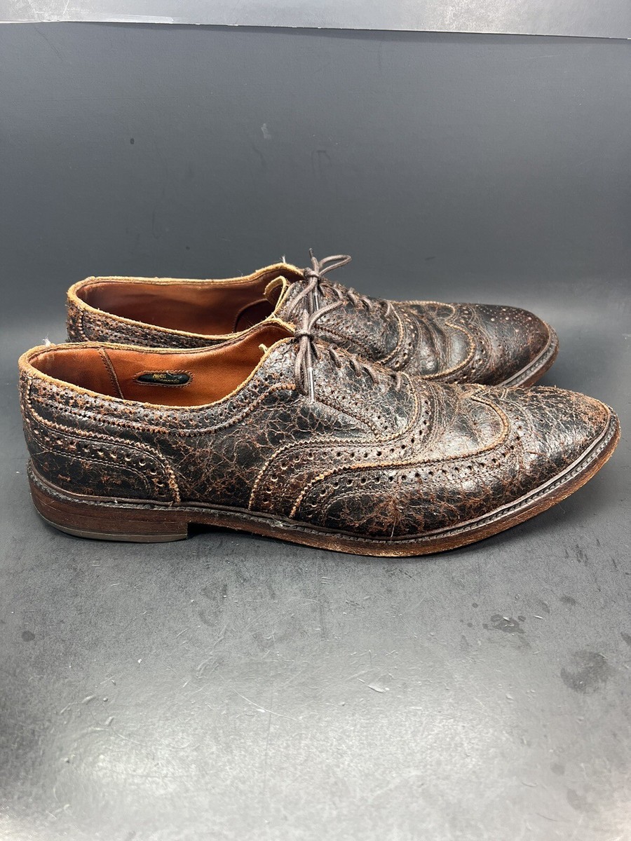 ALLEN EDMONDS McTavish Brown Leather Wingtip Brogue Shoe 14  display picture 2