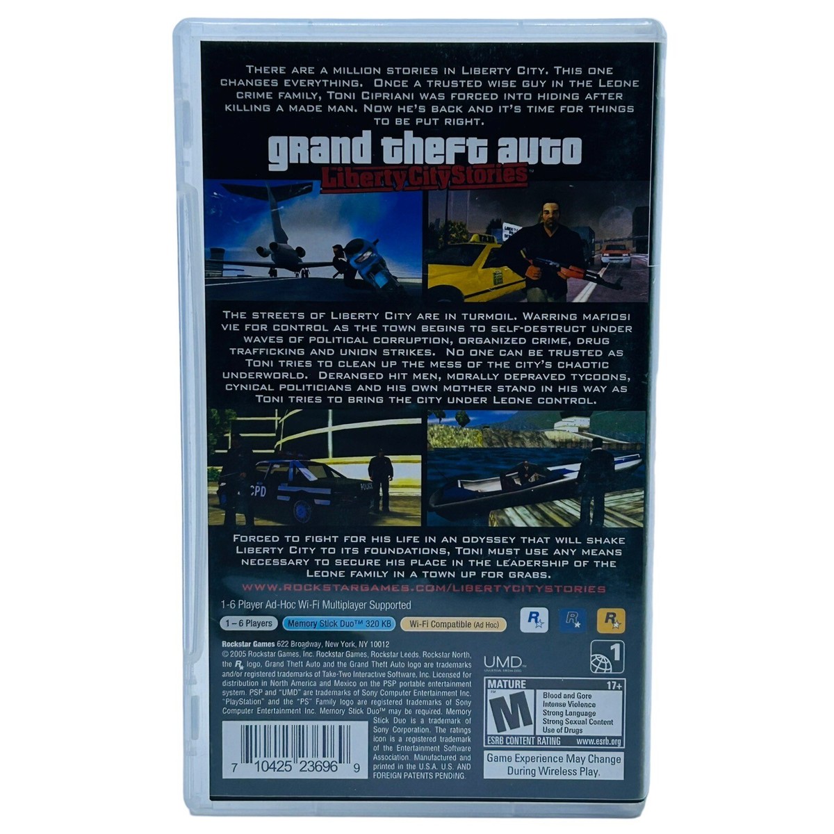 Grand Theft Auto Liberty City Stories (Sony PSP) Complete Tested