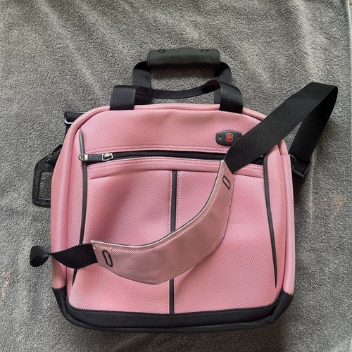 Victorinox Pink 14" Laptop Bag/Briefcase w/Multiple Pockets NICE Expandable