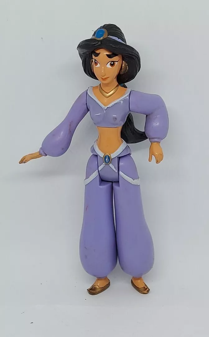 Vintage Mattel Disney Aladdin Jasmine Action Figure Purple outfit
