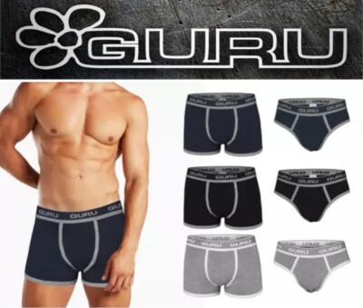 Confezione Da 6 Boxer Uomo In Cotone Elastico, Slip Morbidi, Vestibilità Comoda, Nero, Mutande Senza Etichette