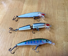 THREE (3) Rapalas-Assorted Models, Sizes & Colors (X Rap, Jointed & Floating)