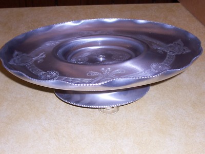 Vintage Aluminum Lazy Susan Rotating Serving Tray 1950 S Ebay