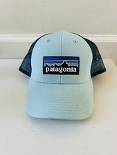 Patagonia Trucker Hat Two-tone Embroidered Logo SnapBack Cap baby light Blue