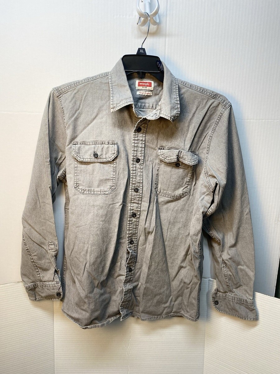 manwho denim shirt grey XL｜ファッション 