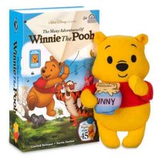 Disney Winnie the Pooh VHS Style Boxed Plush, NEW
