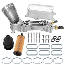 Aluminum Engine Oil Cooler Filter Housing Fits 11-16 Dodge Jeep Chrysler Ram3.6L