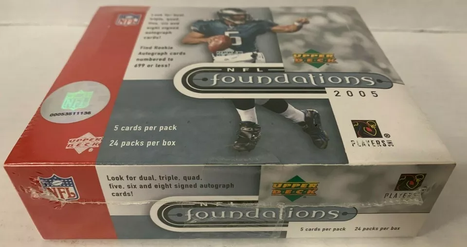 UPPER DECK FOUNDATIONS 2005 NFL FOOTBALL HOBBY BOX AARON RODGERS ROOKIE NEW  - Image 3 of 4