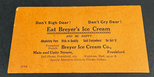 Antique Breyers Ice Cream Frankford Philadelphia Advertising Carnival Calendar