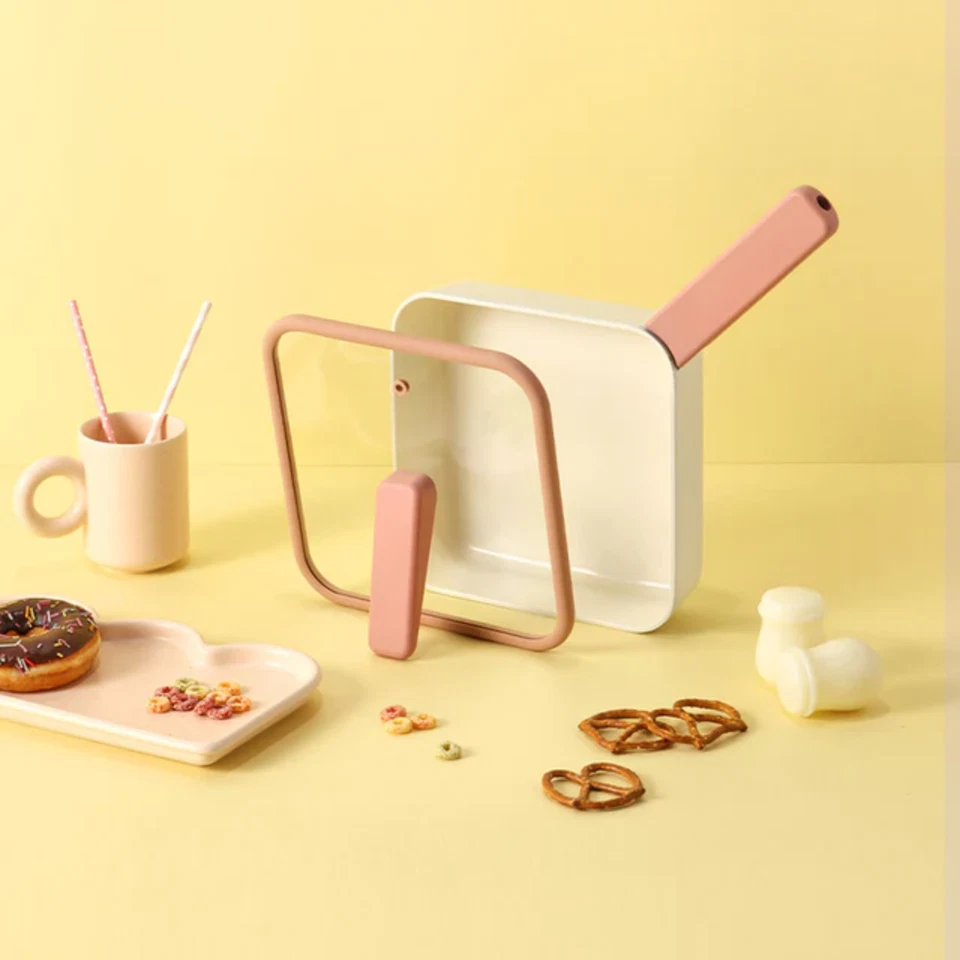 Neoflam Pippi 8.3" Cuadrado Antiadherente Compacto Multi Sartén con Vidrio Foto 3 de 4