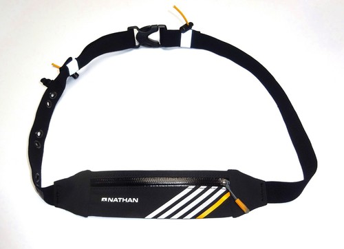 Nathan Sports 4523 Cintura Da Corsa Con Borraccia 300ml – Unisex, Antirimbalzo, Tasca Per Smartphone Fino A IPhone 8 Plus