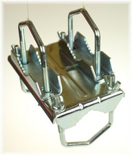 1x Edelstahl Doppelkreuzschelle Sat-Mastschelle Antenne Geländer Balkon bis 63mm