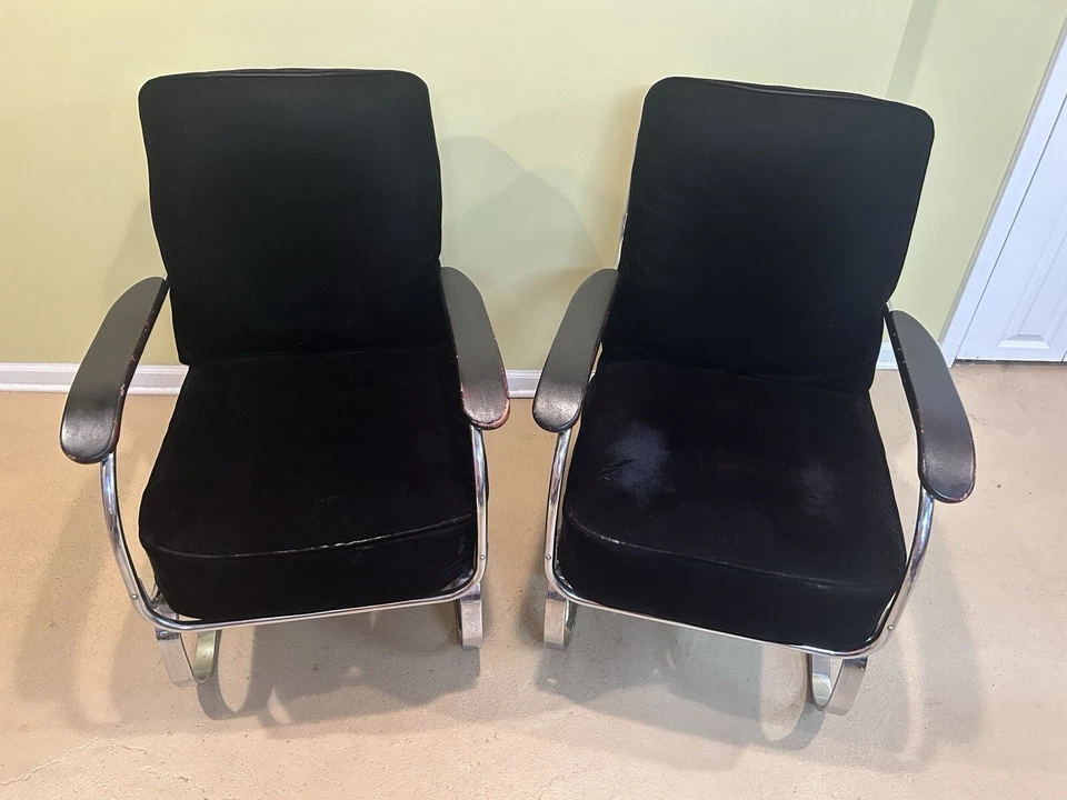 GENUINE 1930'S KEM WEBER SPRINGER CHAIR FOR LLOYD MANUFACTURING - Image 2 of 4