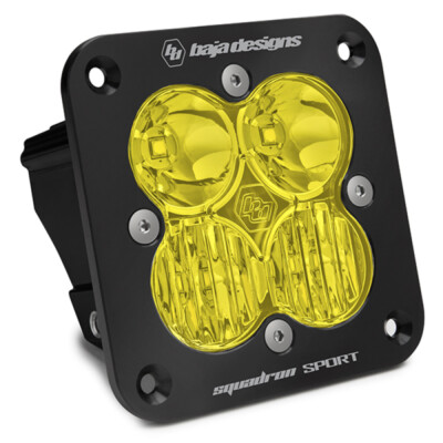 Baja Designs Squadron Sport Driving/Combo Pattern Flush Mount Black LED