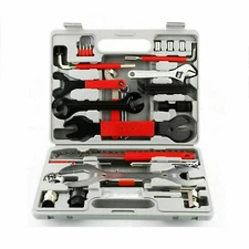 44PCS Complete Bike Bicycle Repair Tools Tool Kit Set Home Mechanic Cycling New