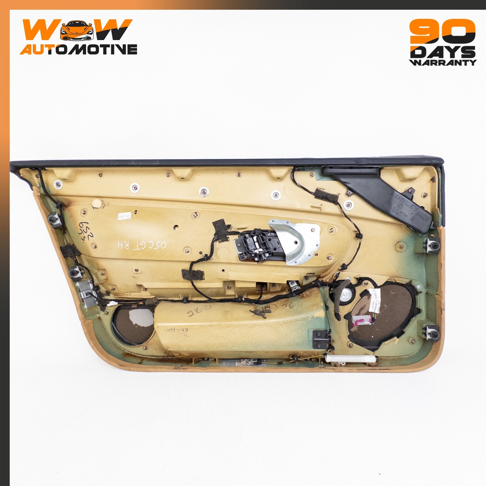 04-13 BENTLEY CONTINENTAL GT RIGHT DRIVER SIDE INTERIOR DOOR PANEL BEIGE OEM