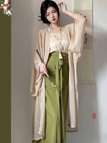 Women Hanfu Dress Chinese Princess Dress Retro Oriental Hanfu Robe 3 Piece Set - Picture 3 of 24