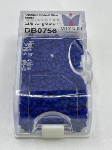 Miyuki Delica DB0756/DB756 11/0 Opaque Cobalt Blue Matte 7.2 Grams - Picture 3 of 7