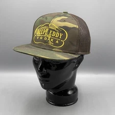 Deep Eddy Vodka Men's Baseball Cap Trucker Camo Green Austin Texas Adjustable