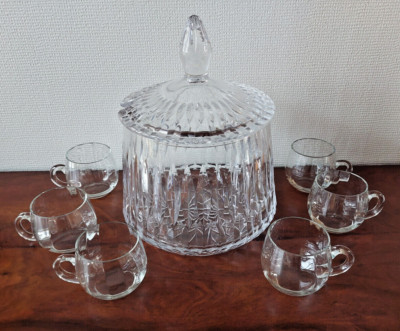 Tritschler-Winterhalder |  Bowle Set für 6 Personen | Bleikristall geschnitten